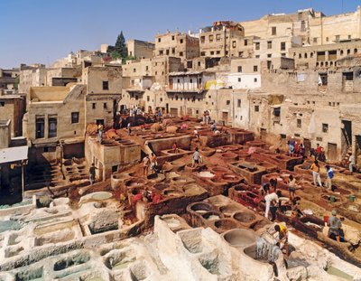 Vista delle concerie da Unbekannt Unbekannt